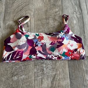 Athleta Floral Bikini Top.